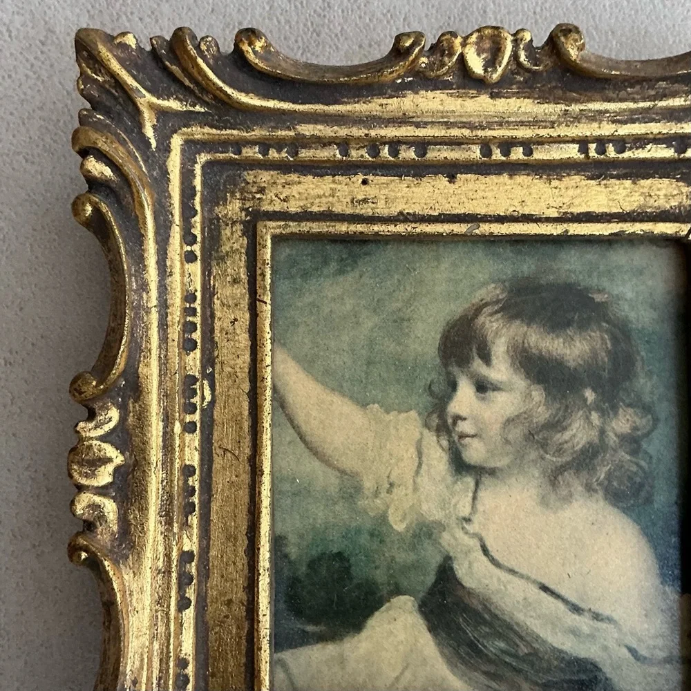 Vintage Gold Framed Portrait Wall Art